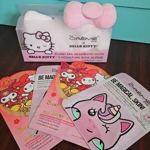 Hello Kitty Spa Headband and Face Mask Set